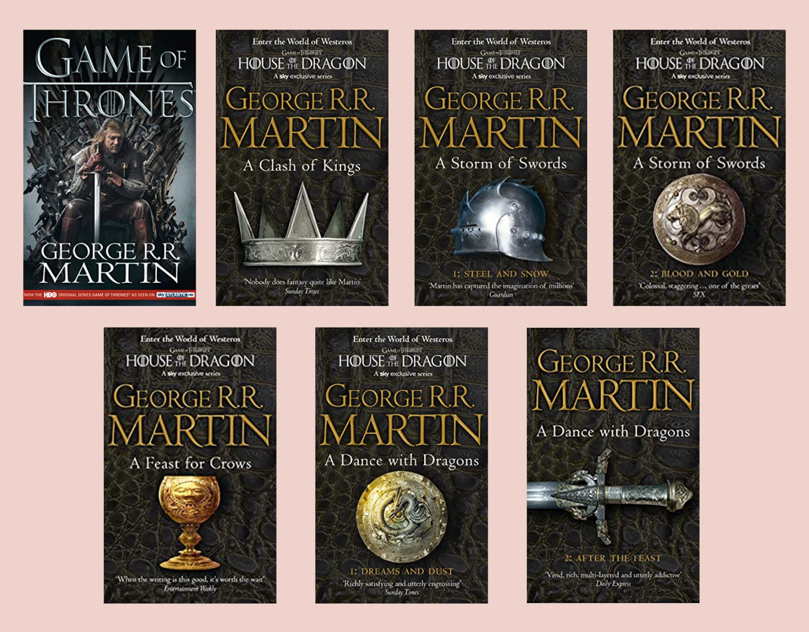 in de rij gaan staan Plaats Bereid Game of Thrones Books in Order (George R.R. Martin)