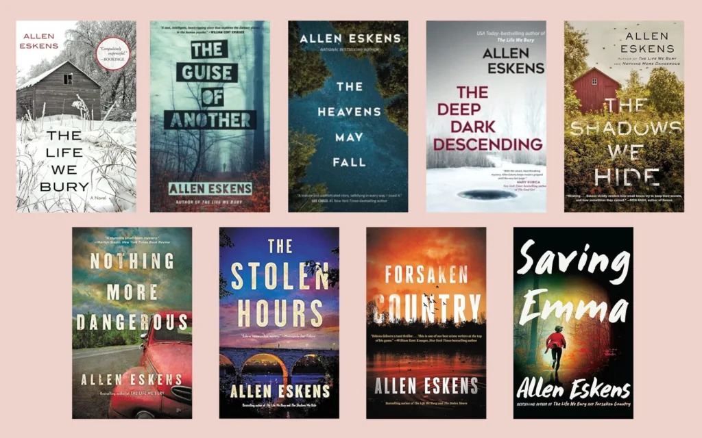 allen eskens books in order book covers