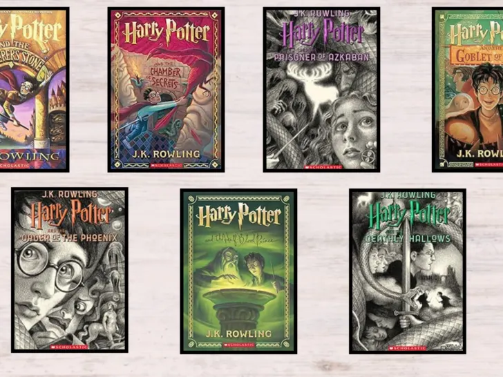 Harry Potter books in order by book cover